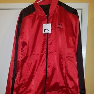 PUMA Toreador/Puma Reversible Satin T7 Jacket XL